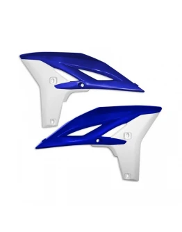 Protectie radiator UFO YAMAHA YZF 250 '11-'13, WRF 450 '12-'15 culoare OEM (Alb/Albastru)