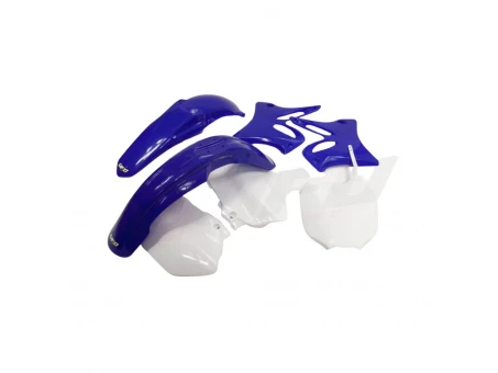 Kit complet plastice UFO YAMAHA YZ 125 / 250 02-05 culoare OEM (Alb/Albastru) (YA301E999) | YAKIT301999