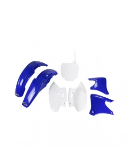 Kit complet plastice UFO YAMAHA YZF 250 '01-'02 culoare OEM (Alb/Albastru) (YA303E999)