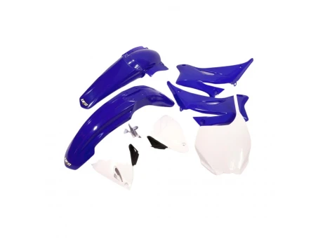 Kit complet plastice UFO YAMAHA YZF 250 06-09, YZF 450 06-09 culoare OEM (Alb/Albastru) (YA305E999) | YAKIT305999