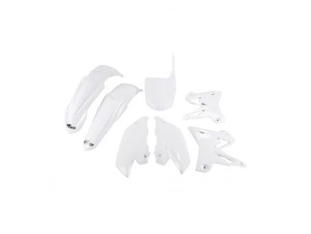 Kit complet plastice UFO YAMAHA YZ 125 / 250 02-14 RESTYLING culoare Alb (YA312E046) | YAKIT312046