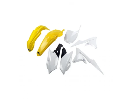 Kit complet plastice UFO YAMAHA YZF 250 14-18, YZF 450 14-17 culoare OEM (Alb/Galben) (YA318E999D) | YAKIT318999D