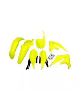 Kit complet plastice UFO YAMAHA YZF 250 '19-'23, YZF 450 '18-'22 culoare Galben Fluo (YA321DFLU)