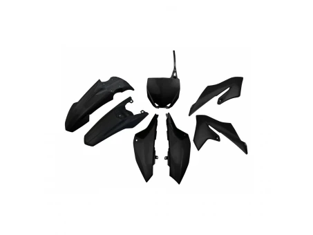Kit complet plastice UFO YAMAHA YZ 65 19-24, culoare Negru (YA322E001) | YAKIT322001
