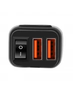 Incarcator Quick Charge USB si voltmetru