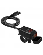 Incarcator Quick Charge USB si voltmetru