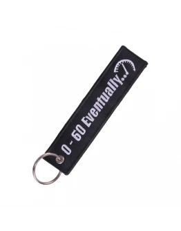 Breloc moto textil "0-60 Eventualy"