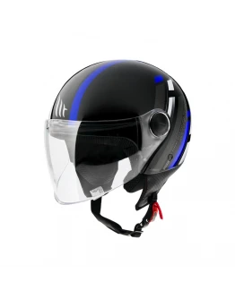 Casca MT Street Scope D7 albastru lucios (open face)
