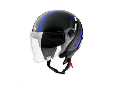 Casca MT Street Scope D7 albastru lucios (open face)