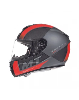 Casca integrala moto MT Rapide Overtake B1 Rosu,negru mat (fibra sticla)