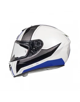 Casca integrala motociclete MT Rapide Duel D5 Albastru,alb,negru lucios (fibra sticla)