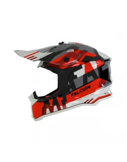 Casca off road MT Falcon Arya A5 rosu lucios