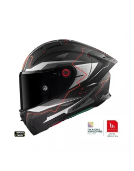 Casca integrala MT KRE+ Carbon Kraker C5 rosu mat - 100% carbon