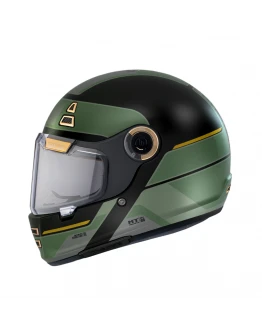 Casca integrala MT Jarama 68th C1 negru lucios- model Retro - Cafe Racer