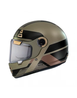 Casca integrala MT Jarama 68th C9 auriu mat - model Retro - Cafe Racer