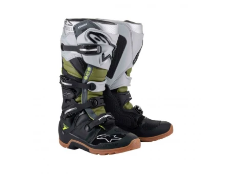 Cizme cross-enduro Alpinestars TECH 7 ENDURO - Negru/Argintiu/Verde