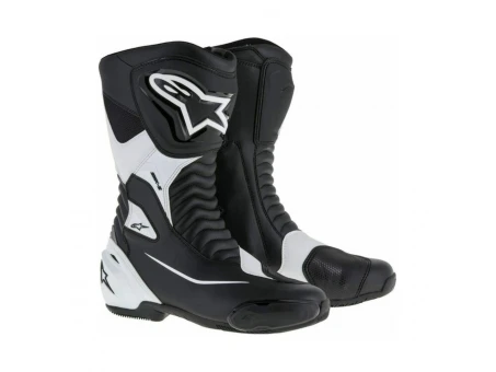 Cizme moto sport/touring Alpinestars SMX S - Negru/Alb