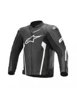 Geaca de piele Alpinestars FASTER V2 - Negru,Alb