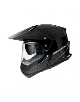 Casca off road motociclete MT Synchrony Duo Sport negru lucios cu viziera (ochelari soare integrati) - Negru lucios