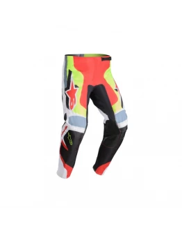 Pantaloni cross/enduro Alpinestars MX Fluid Agent - Negru,Rosu,Galben
