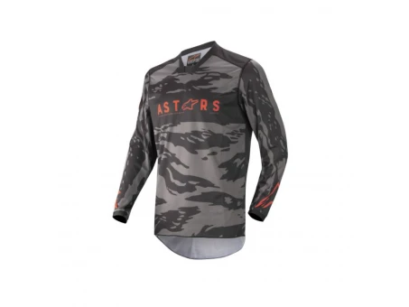 Tricou Motocross Alpinestars MX Racer Tactical-Camo/Flourescent/Rosu