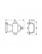 Încărcător USB cu fixare și conectori de tip furcă - 12/24V Usb Fix Omega Lampa