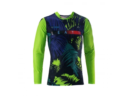 Tricou LEATT 5.5 ULTRAWELD - Negru,Albastru,Verde fluor