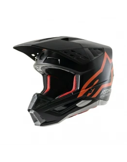 Casca cross-enduro Alpinestars Supertech S-M5 COMPASS - Negru,Portocaliu