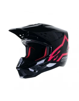 Casca cross-enduro Alpinestars Supertech S-M5 COMPASS  - Negru,Roz