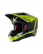Casca cross-enduro Alpinestars Supertech S-M5 BEAM - Negru/Galben/Fluor
