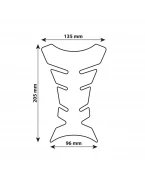 Tank pad protectie rezervor Pro-Tank X1 Lampa - Carbon