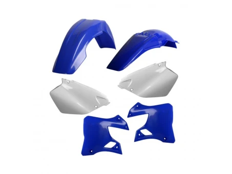Kit accesorii carena din plastic model 10 YAMAHA YZ - Alb/Albastru