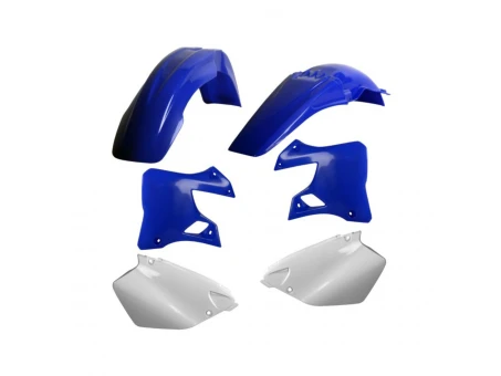 Kit accesorii carena din plastic model 4 YAMAHA YZ - Alb/Albastru