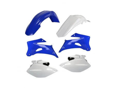 Kit accesorii carena din plastic model 6 YAMAHA WR - Alb/Albastru
