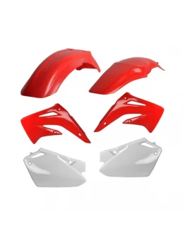 Kit plastice CEMoto model 11 HONDA CR - alb,Rosu