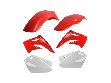 Kit accesorii carena din plastic model 11 HONDA CR - Alb/Rosu