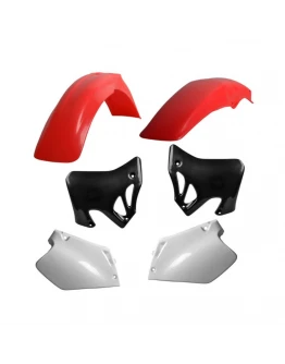 Kit plastice CEMoto model 7 HONDA CR - alb,Rosu,Negru