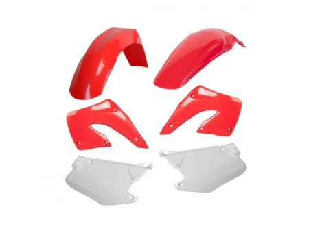 Kit accesorii carena din plastic model 5 HONDA CR - Alb/Rosu