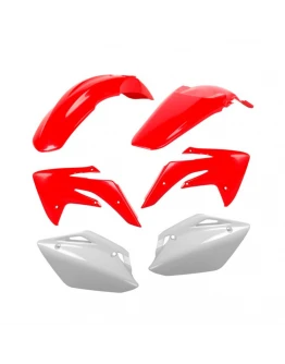 Kit plastice CEMoto model 9 HONDA CRF - alb,Rosu
