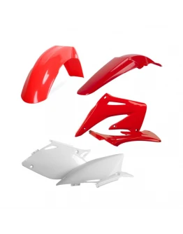 Kit plastice CEMoto model 2 HONDA CRF - alb,Rosu