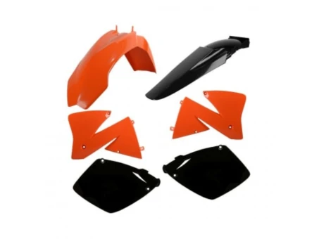 Kit accesorii carena din plastic model 6 KTM EXC - Portocaliu/Negru
