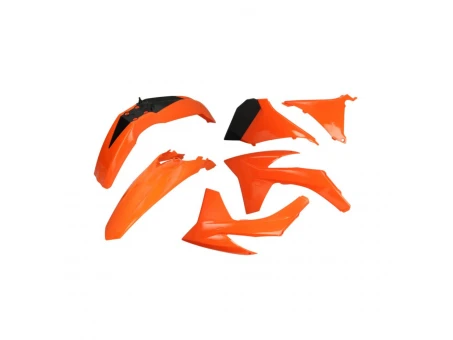 Kit accesorii carena din plastic model 5 KTM EXC, EXC-F - Portocaliu