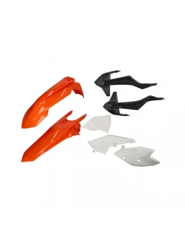 Kit plastice CEMoto model 17 KTM EXC, EXC-F - Portocaliu,Negru,Alb