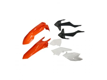 Kit accesorii carena din plastic model 17 KTM EXC, EXC-F - Portocaliu/Negru/Alb