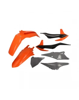 Kit plastice CEMoto model 16 KTM EXC, EXC-F - Portocaliu,Negru,Gri