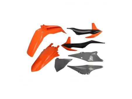 Kit accesorii carena din plastic model 16 KTM EXC, EXC-F - Portocaliu/Negru/Gri