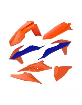 Kit plastice CEMoto model 15 KTM EXC, EXC-F - Portocaliu,Albastru