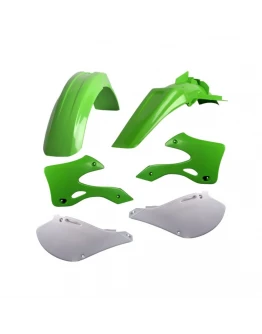 Kit plastice CEMoto model 3 SUZUKI KX - Verde,Alb