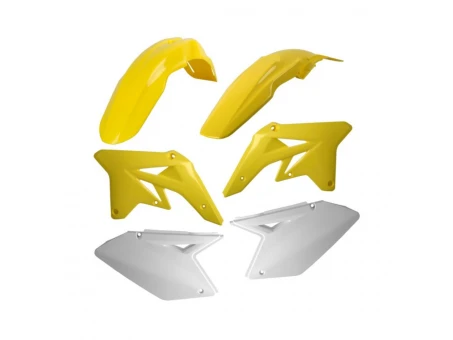 Kit accesorii carena din plastic model 1 SUZUKI RM-Z - Galben/Alb
