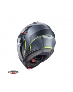 Casca flip-up Caberg Duke Evo Move L1 SV Titanium/Negru/Galben/Mat - Pinlock ready